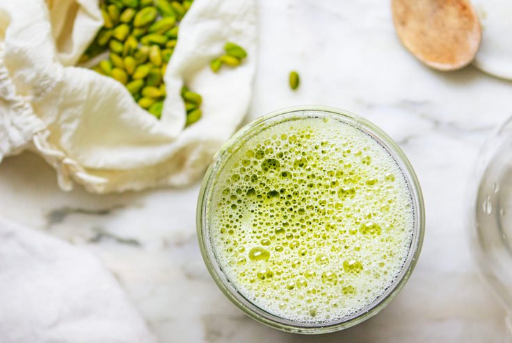 leche de pistacho