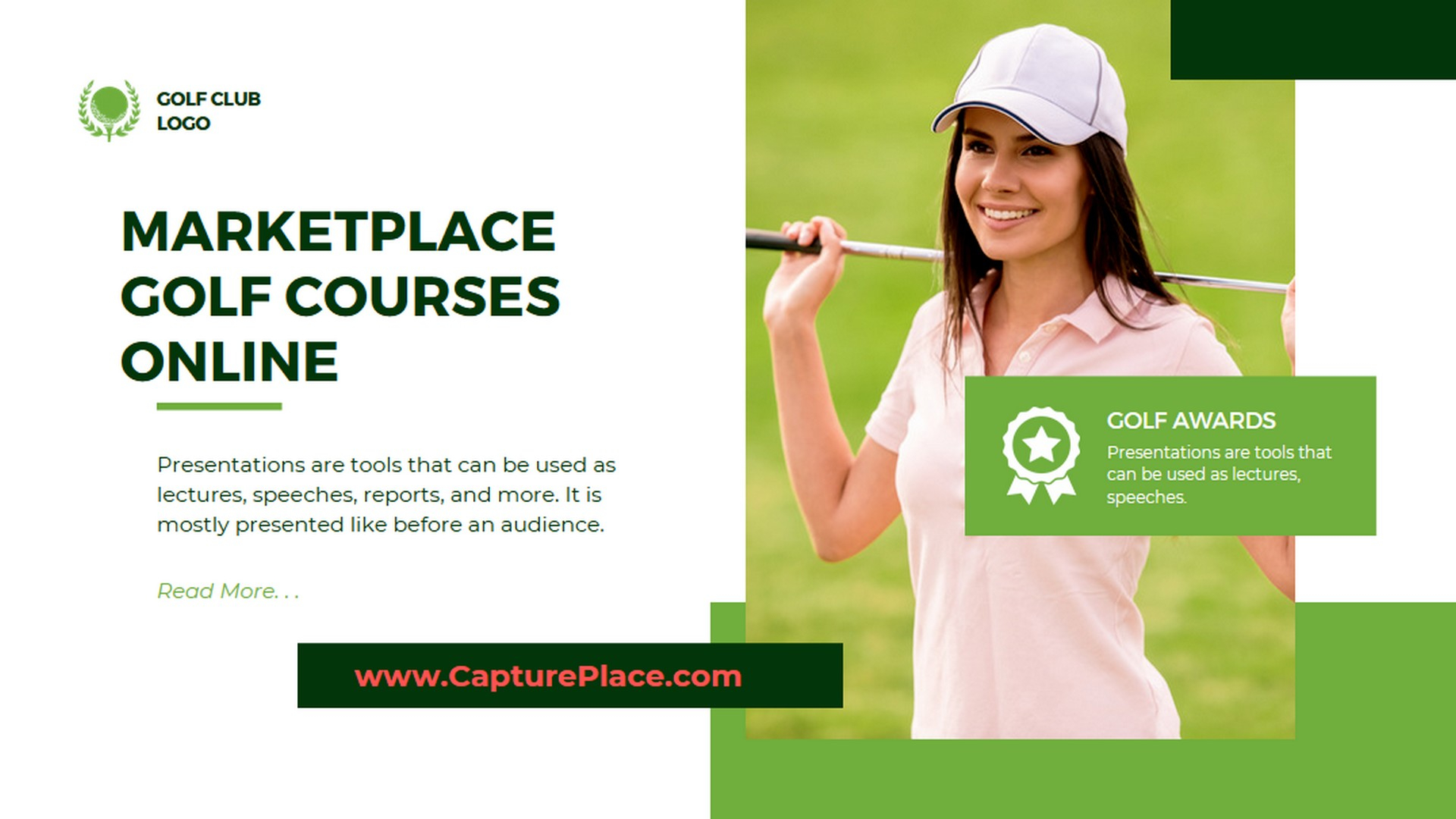 Sell your golf training on this marketpace