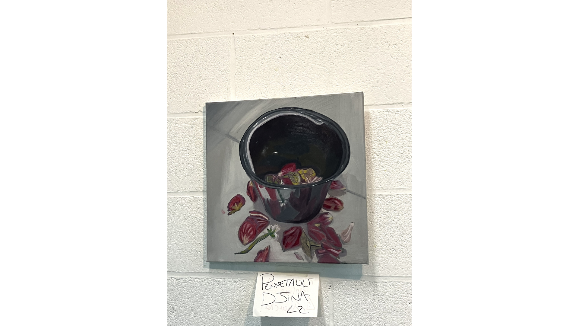 « le temps fané », huile sur toile