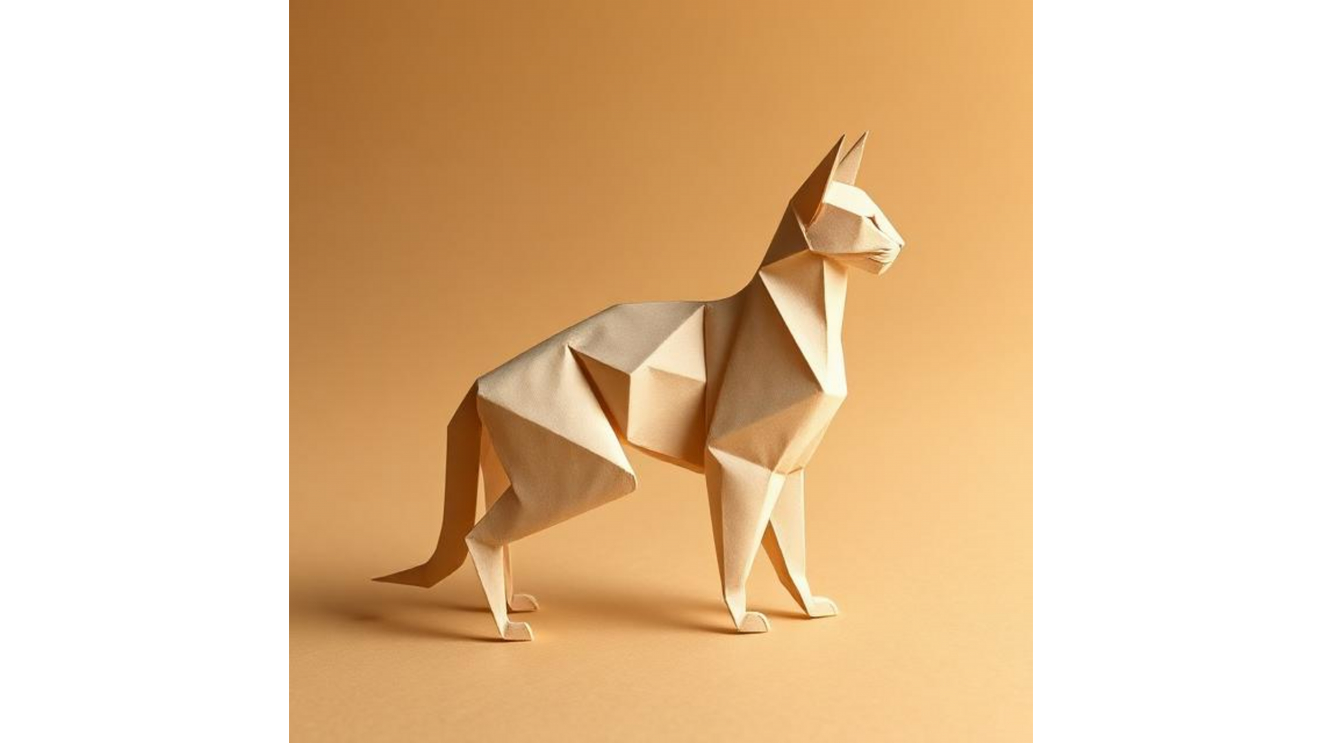 Gato de Origami: Elegancia en Papel