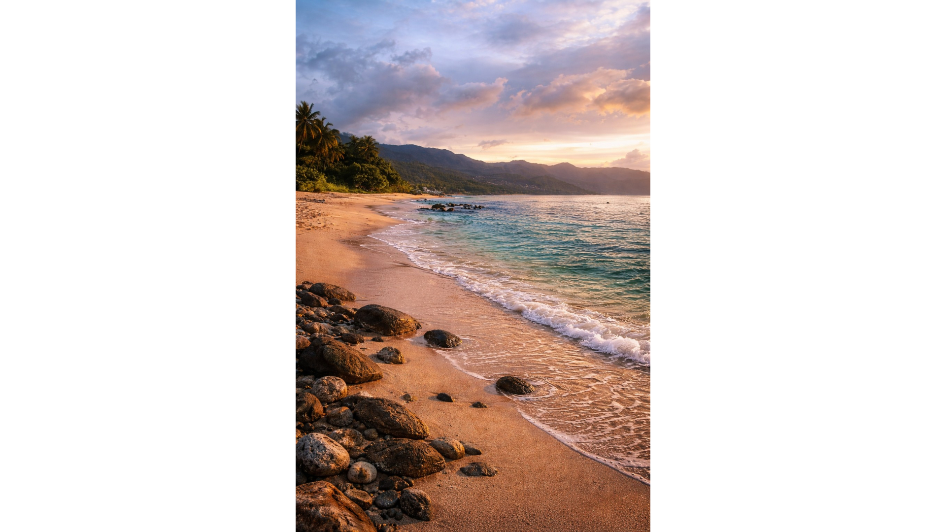 Tropical Sunset Beach Paradise